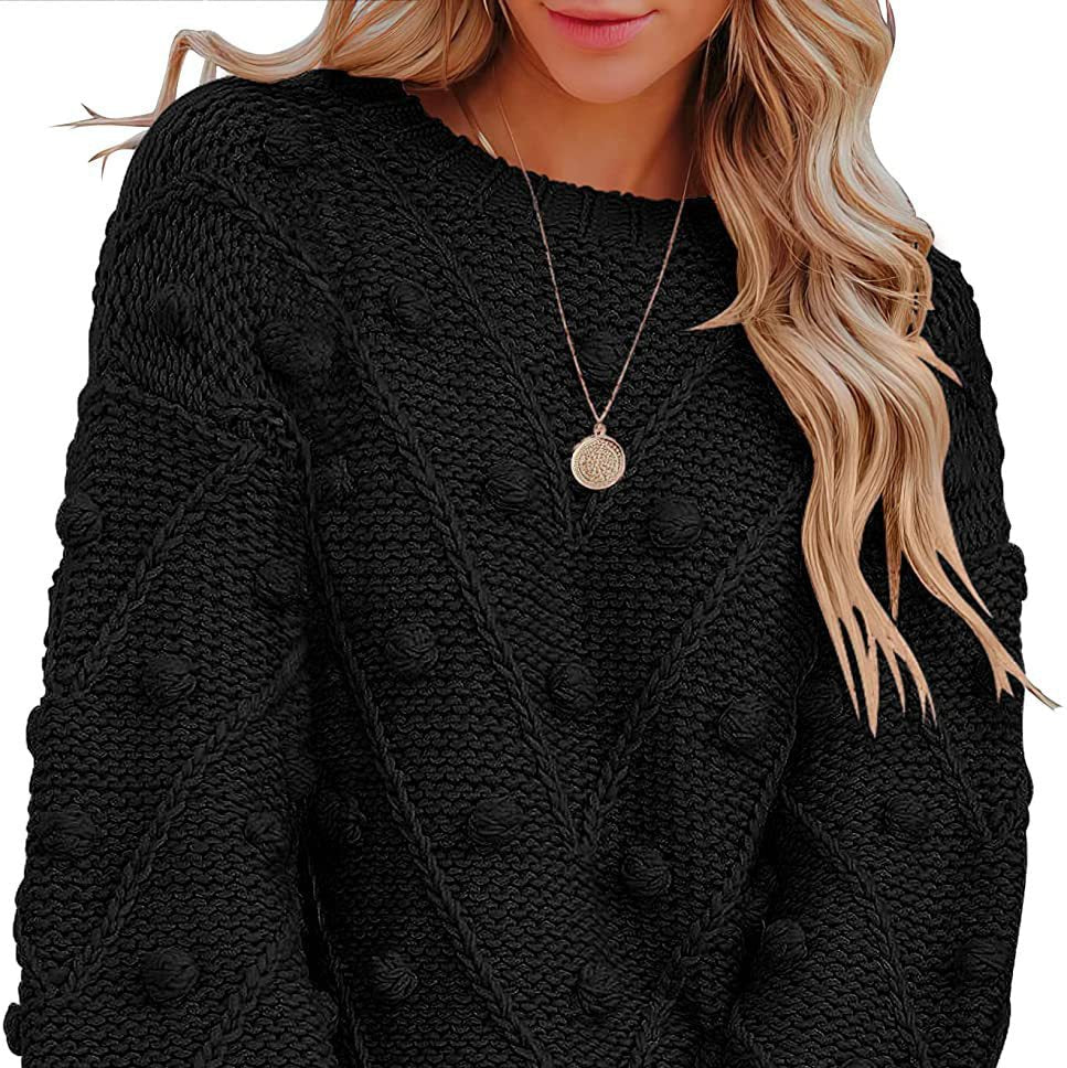 Rosgrove | Women - Knitted Jumper - Stylish 3D Pattern Design