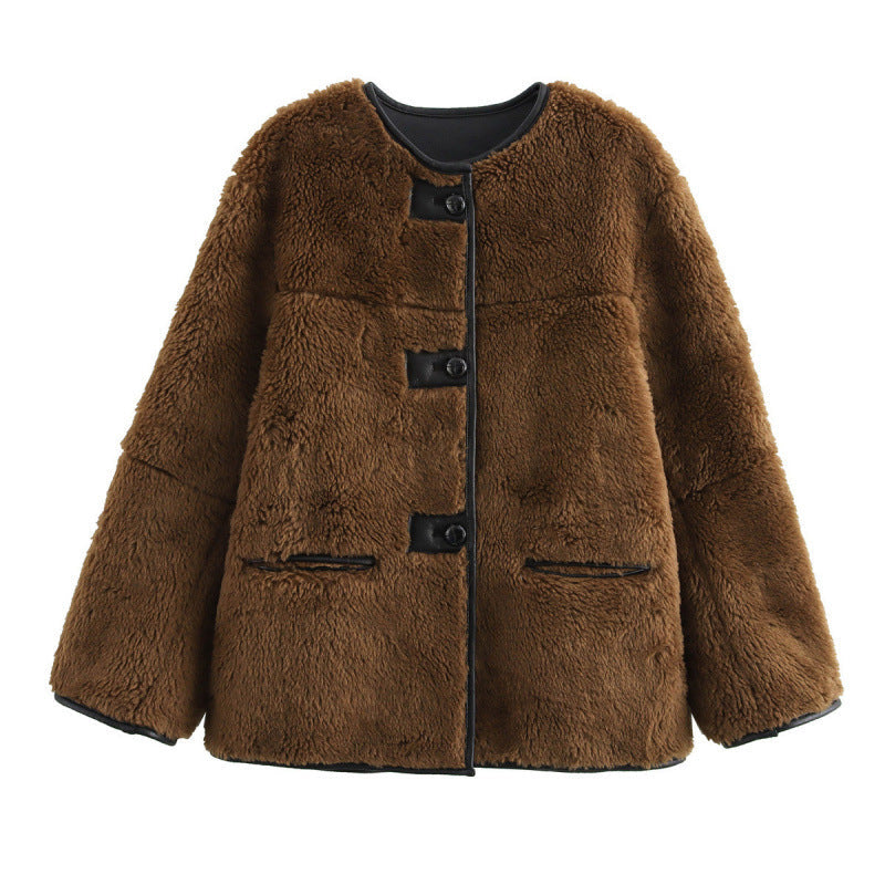 Rosgrove | Women - Teddy Jacket - Contrast Pockets