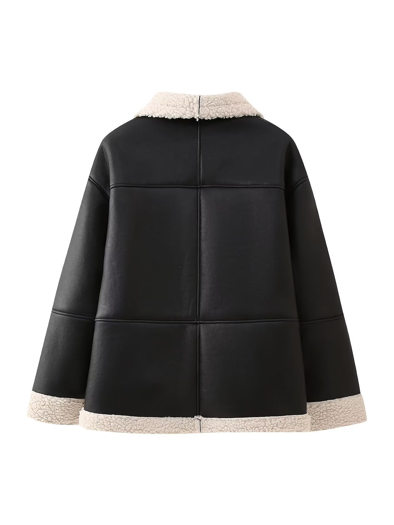 Rosgrove | Women - Faux Leather Jacket with Cosy Lining