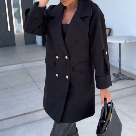 Rosgrove | Women - Cotton Blazer - Oversized Style