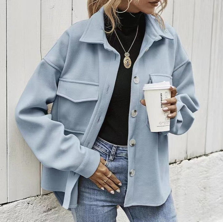 Rosgrove | Women -  Oversized Jacket with Pockets & Buttons