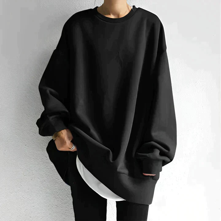 Rosgrove | Women - Oversized Crew Neck Sweatshirt - Cozy Fit