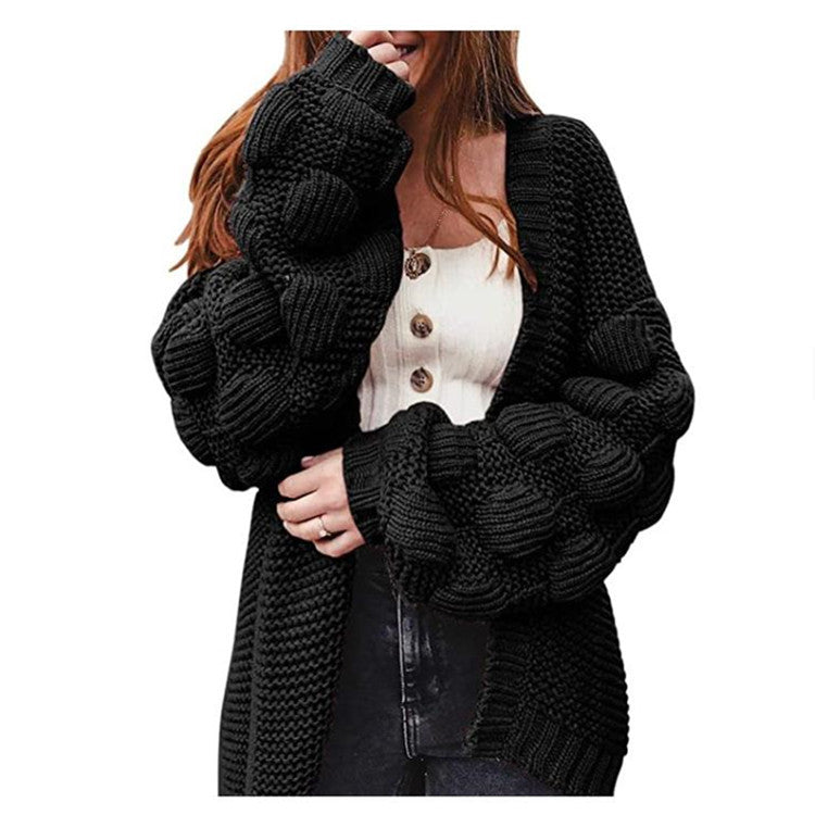 Rosgrove | Women - Stylish Cardigan - Voluminous Sleeves