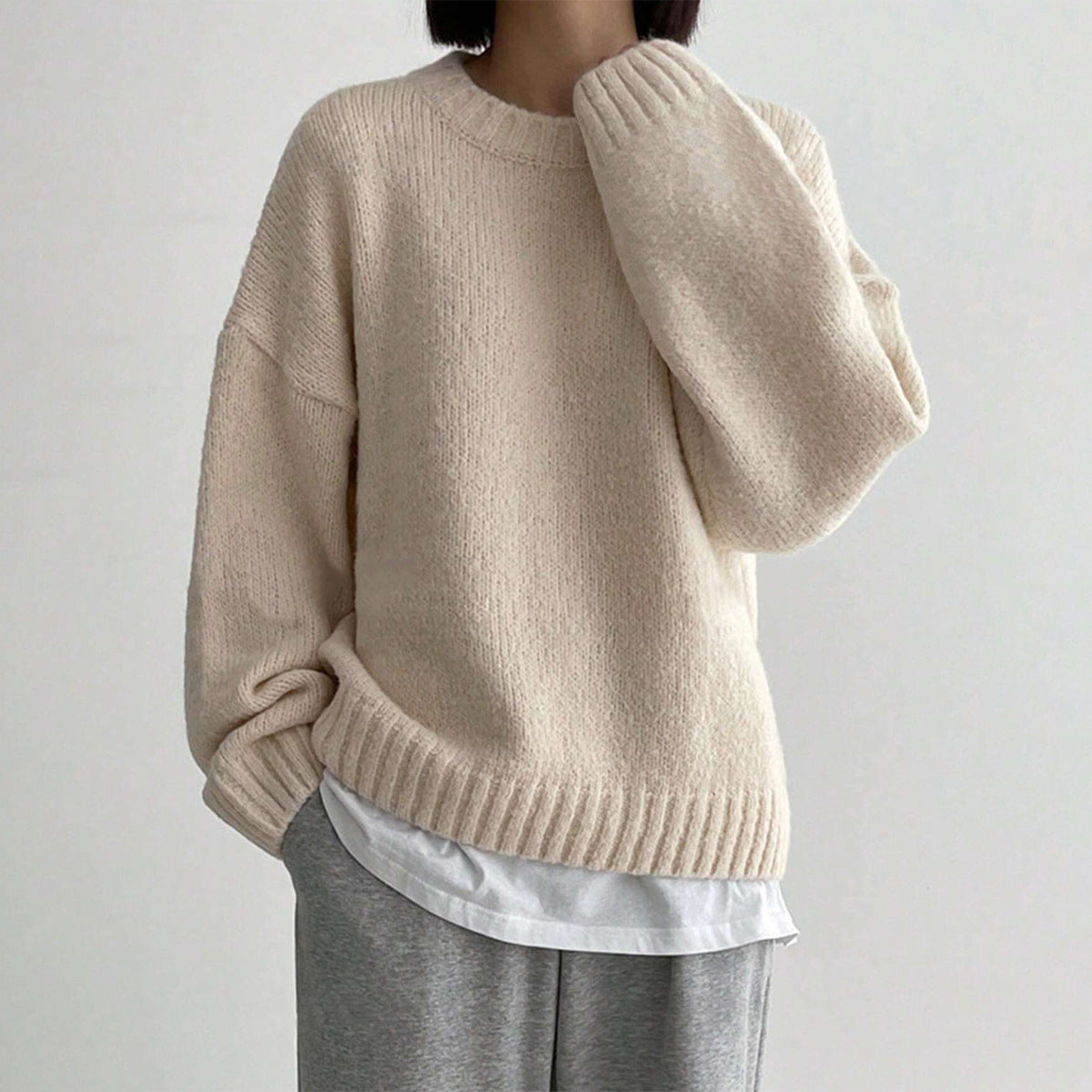 Rosgrove | Women - Oversized Knit Jumper - Crew Neck