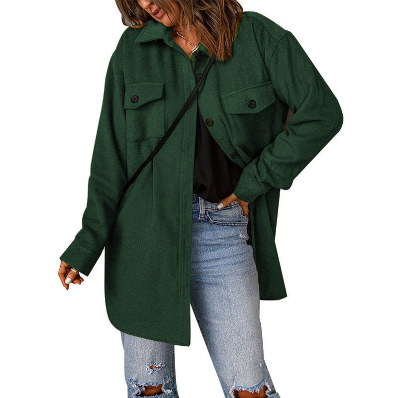 Rosgrove | Women - Chic Overshirt Jacket with Breast Pockets