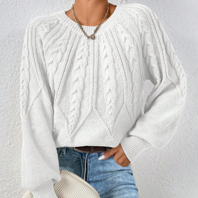 Rosgrove | Women - Cable Pattern Knitted Jumper - Wide Cut