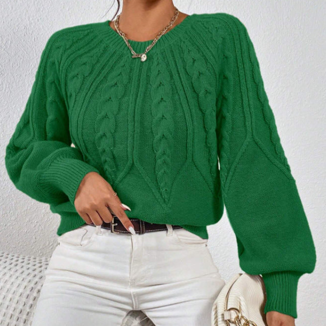 Rosgrove | Women - Cable Pattern Knitted Jumper - Wide Cut