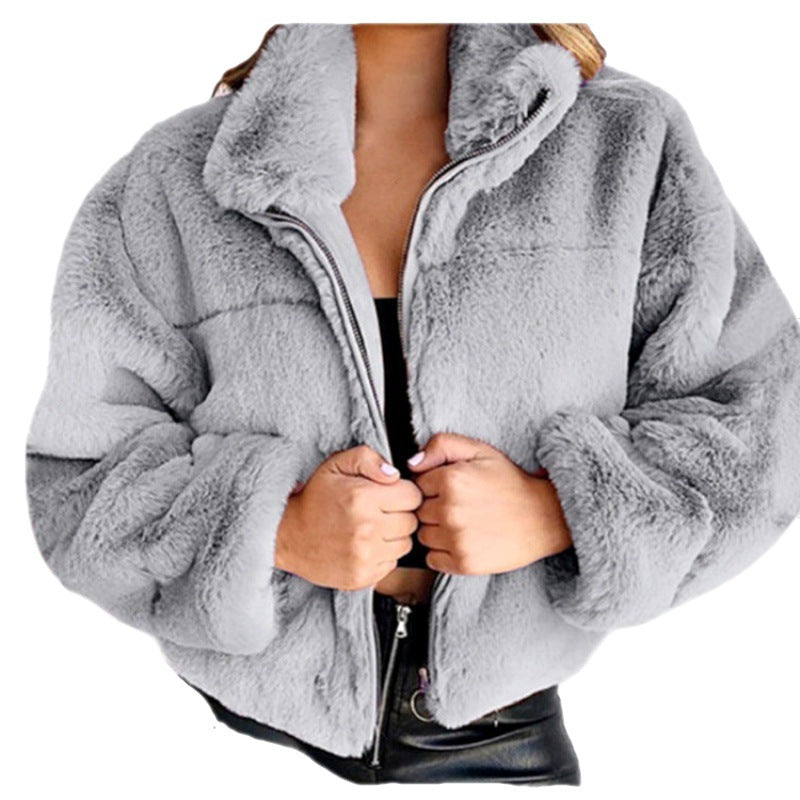 Rosgrove | Women - Oversized Mid-Length Jacket - Faux Fur