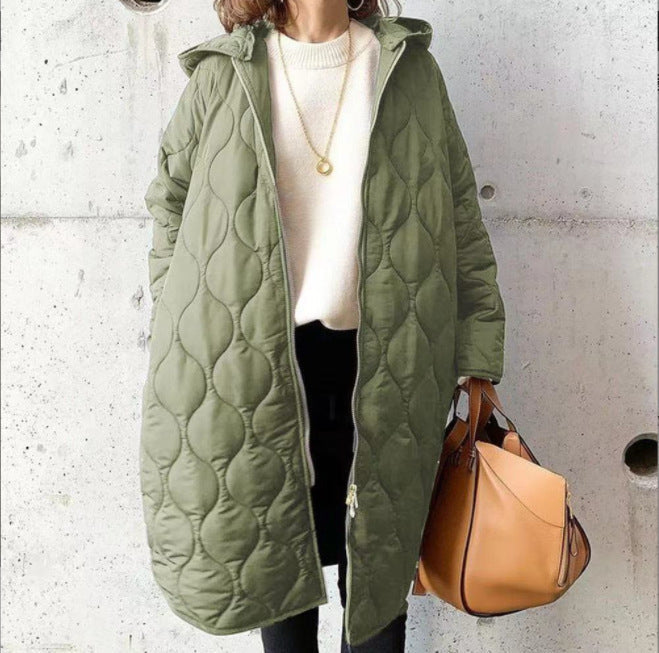 Rosgrove | Women - Hooded Quilted Coat - Soft Padded Comfort