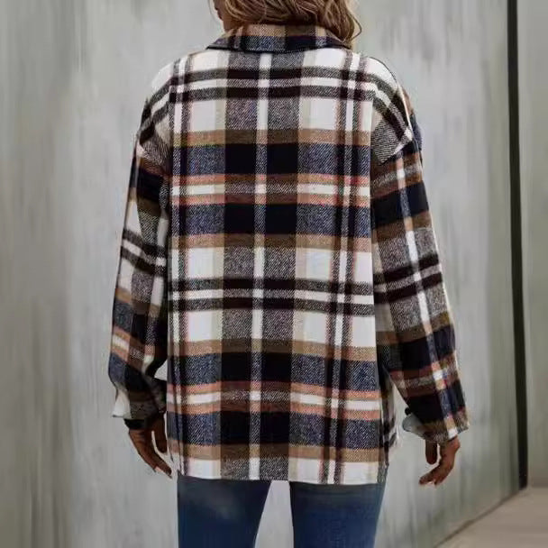 Rosgrove | Women - Checked Shirt Jacket - Casual Style