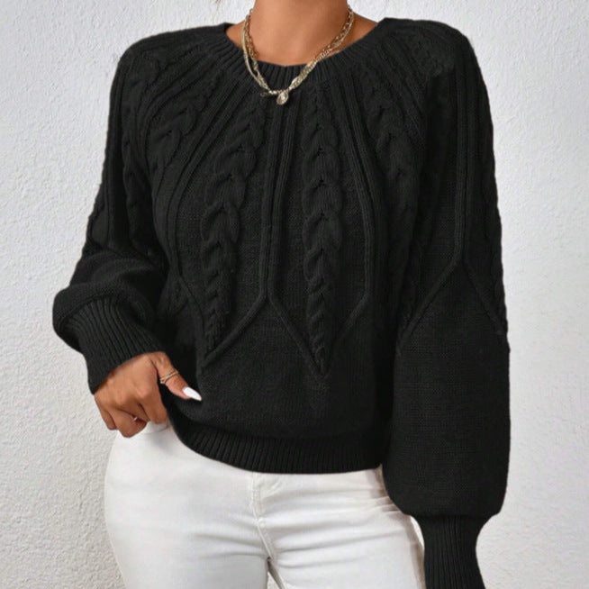 Rosgrove | Women - Cable Pattern Knitted Jumper - Wide Cut