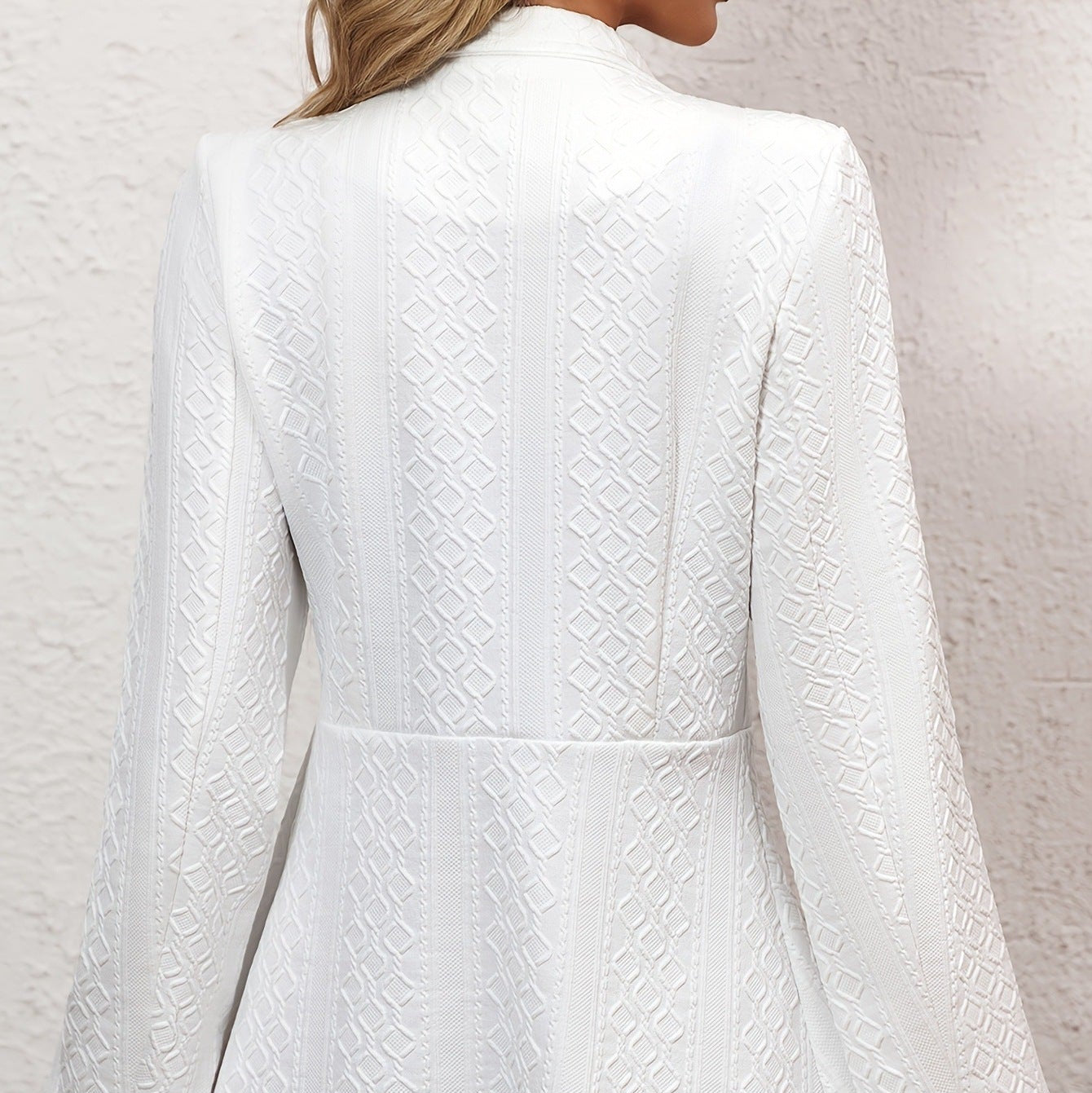 Rosgrove | Women - Elegant Knitted Blazer with Fine Pattern