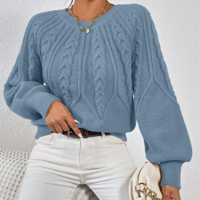 Rosgrove | Women - Cable Pattern Knitted Jumper - Wide Cut