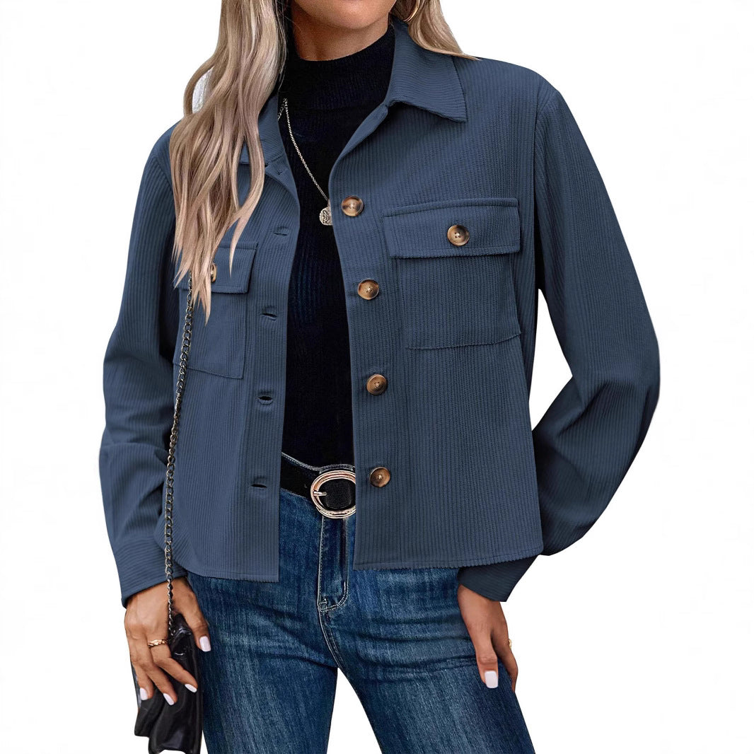 Rosgrove | Women - Corduroy Jacket - Breast Pockets