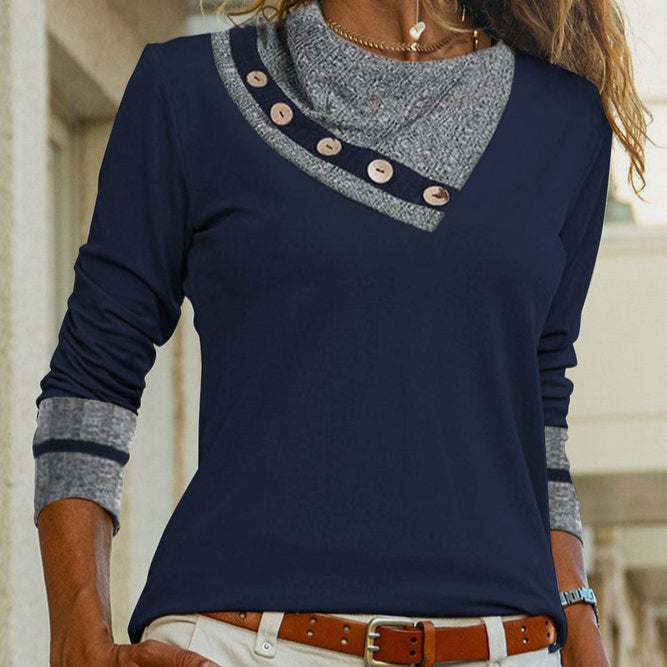 Rosgrove | Women - Long-Sleeved Collared Shirt - Chic Style