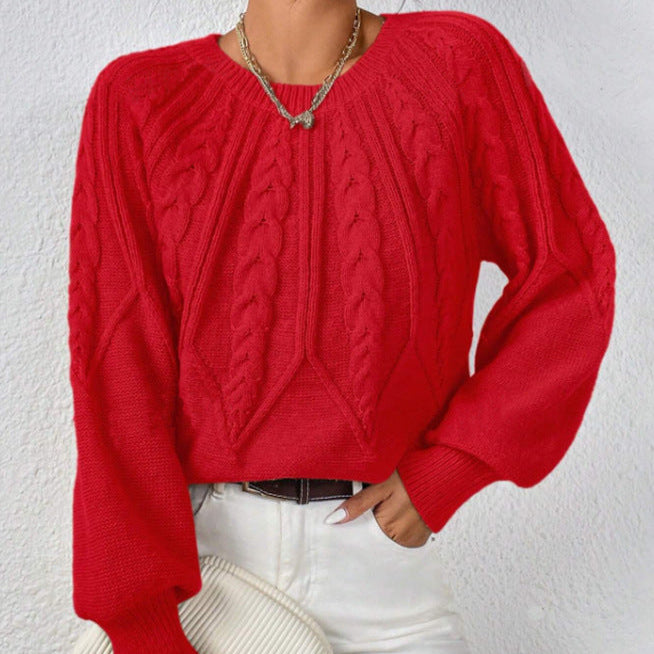 Rosgrove | Women - Cable Pattern Knitted Jumper - Wide Cut