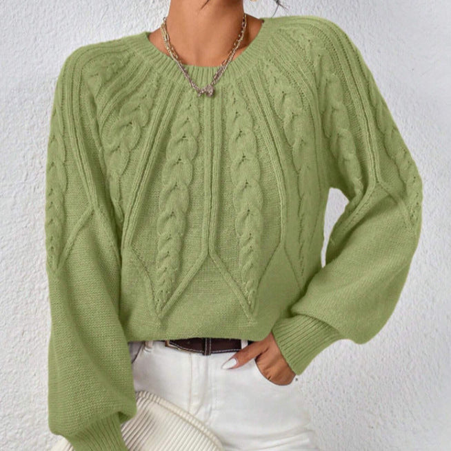Rosgrove | Women - Cable Pattern Knitted Jumper - Wide Cut