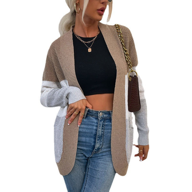 Rosgrove | Women - Open Front Knit Cardigan with Pockets