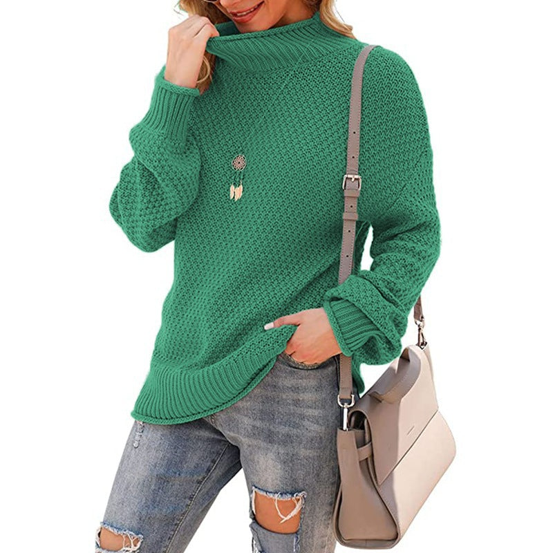 Rosgrove | Women - Comfy Chunky Knit Jumper - High Collar
