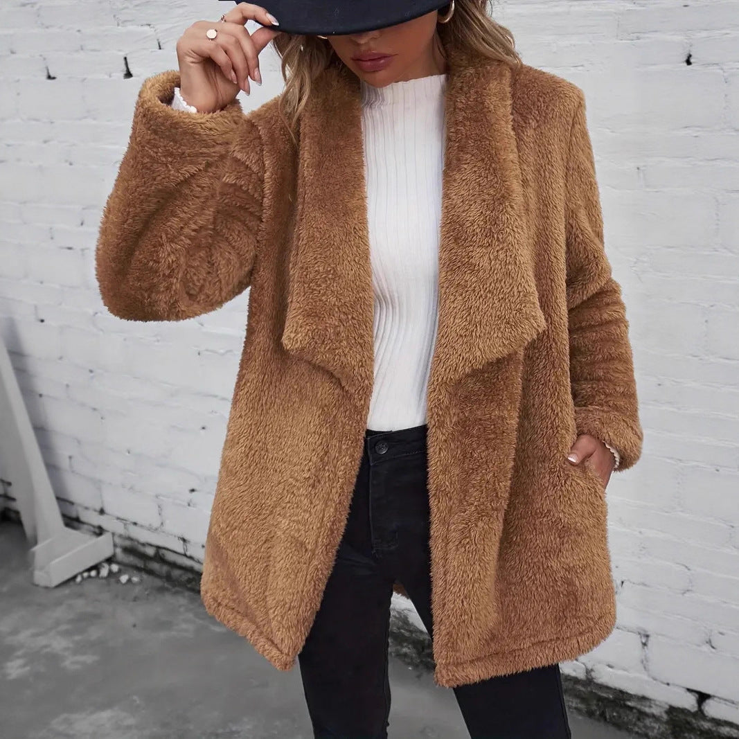 Rosgrove | Women - Fluffy Open Coat - Soft Throw Over