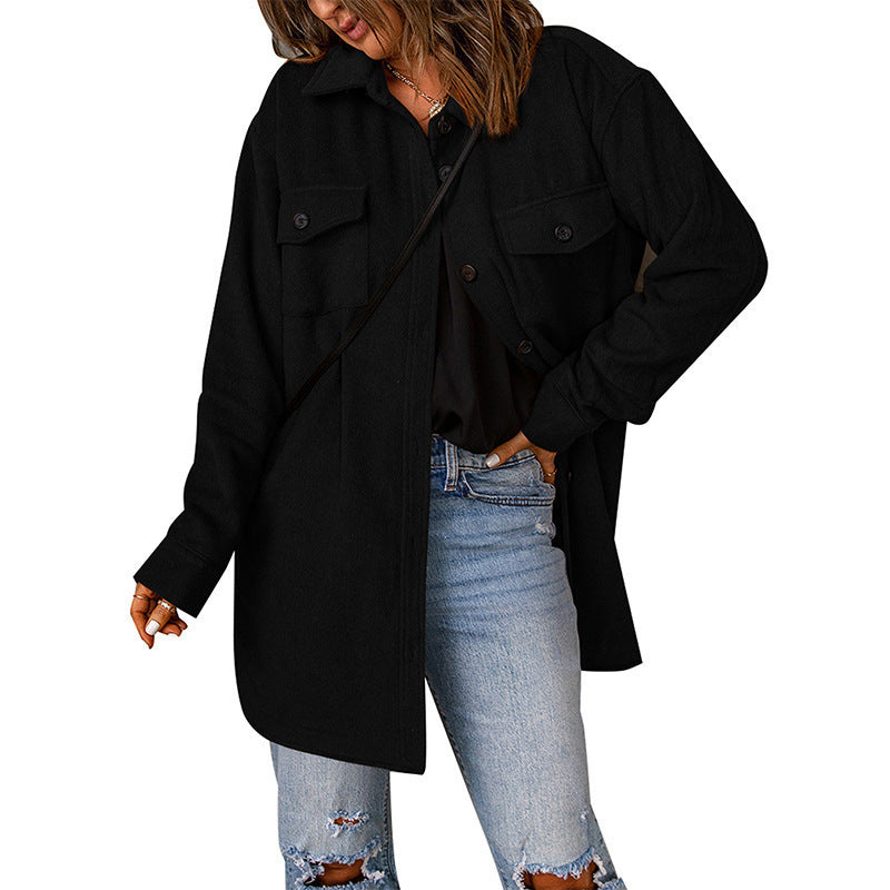 Rosgrove | Women - Chic Overshirt Jacket with Breast Pockets