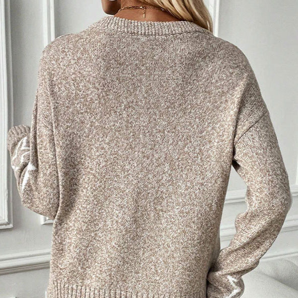 Rosgrove | Women - Wide Cut Knitted Jumper - Star Motifs