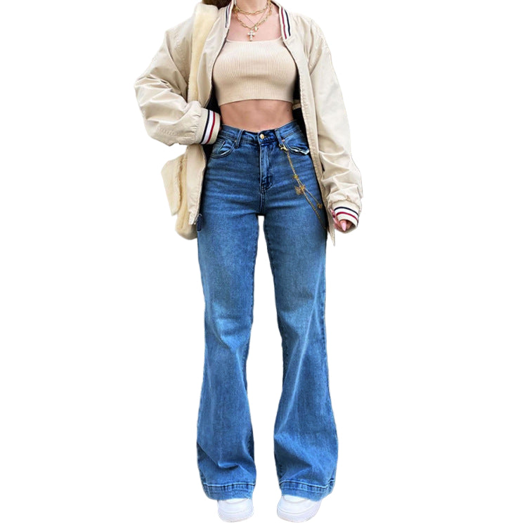 Rosgrove | Women - Flared Denim Jeans - Mid Waist