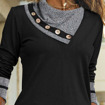 Rosgrove | Women - Long-Sleeved Collared Shirt - Chic Style