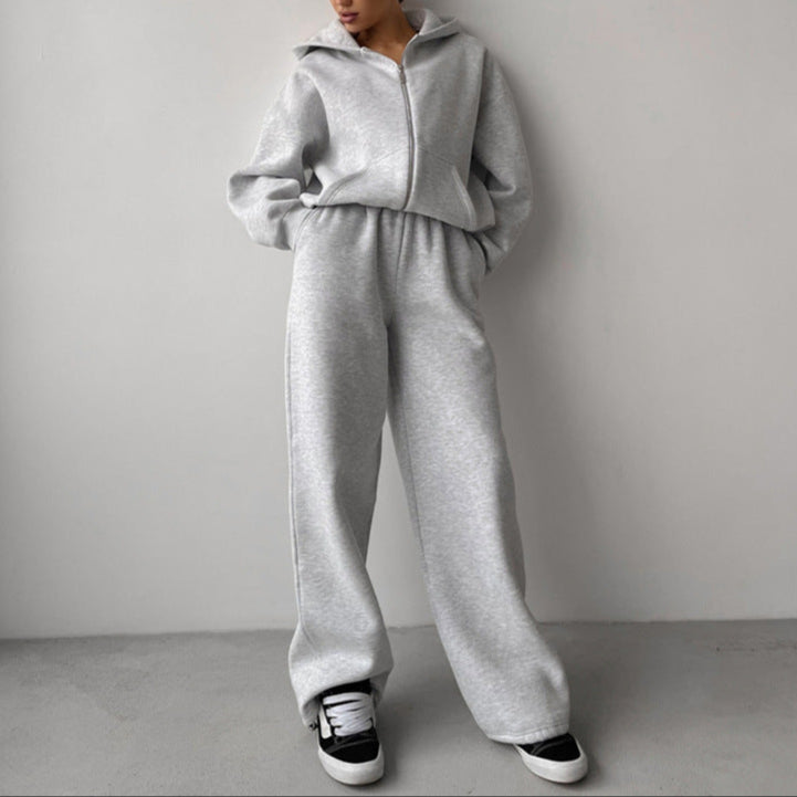 Rosgrove | Women - Hooded Loungewear Set - Wide Cut Comfort Style