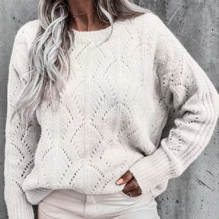 Rosgrove | Women - Knitted Jumper - Fine Lace Pattern