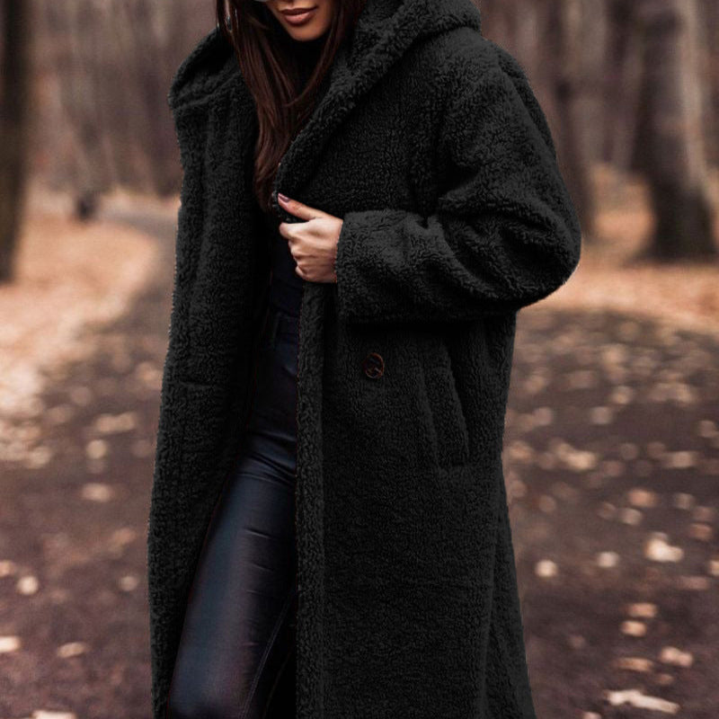 Rosgrove | Women - Stylish Long Hooded Coat - Warm Design