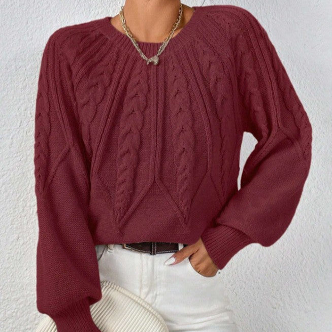 Rosgrove | Women - Cable Pattern Knitted Jumper - Wide Cut