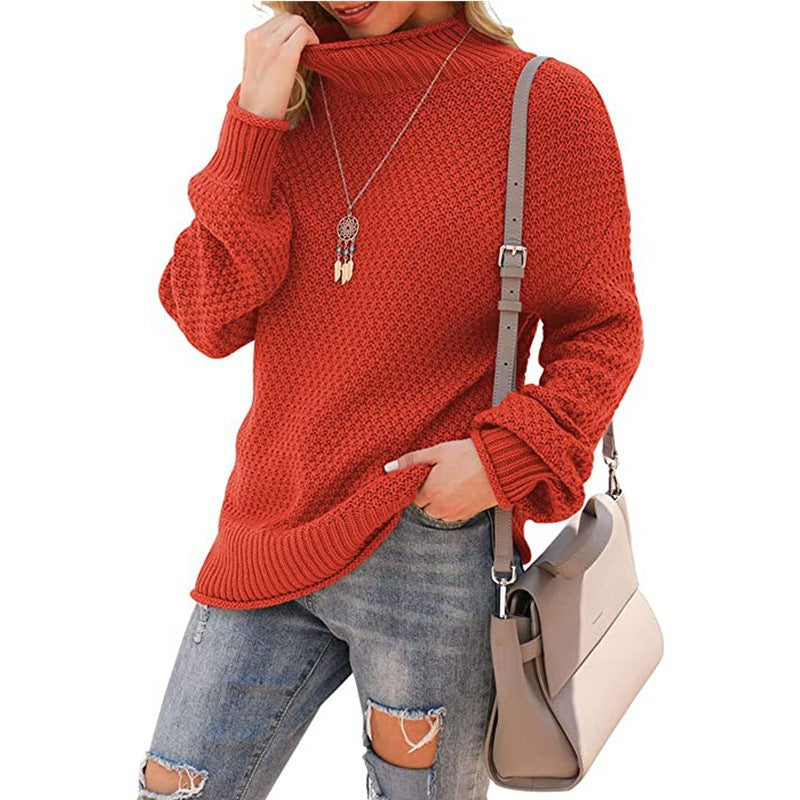 Rosgrove | Women - Comfy Chunky Knit Jumper - High Collar