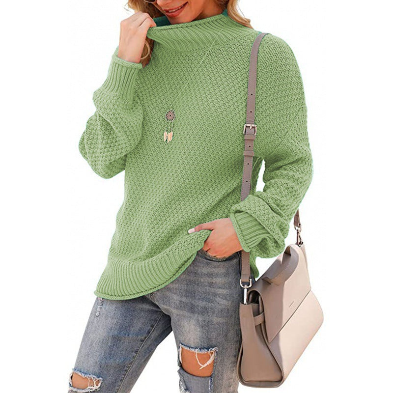 Rosgrove | Women - Comfy Chunky Knit Jumper - High Collar