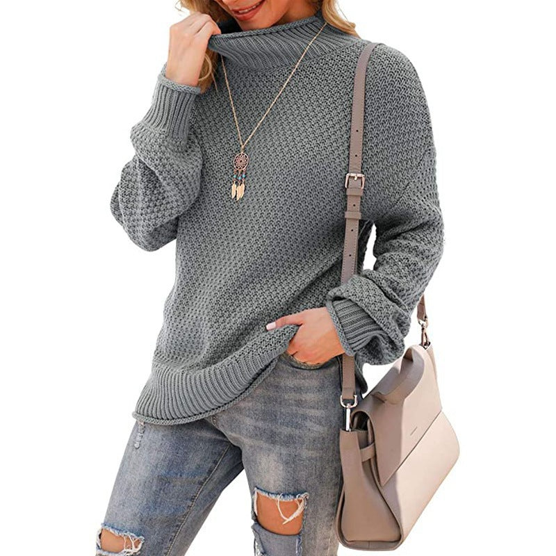 Rosgrove | Women - Comfy Chunky Knit Jumper - High Collar