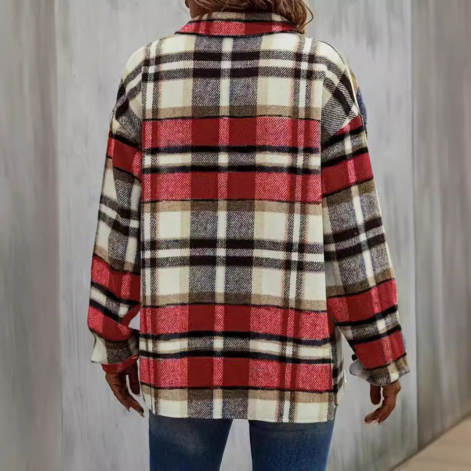 Rosgrove | Women - Checked Shirt Jacket - Casual Style