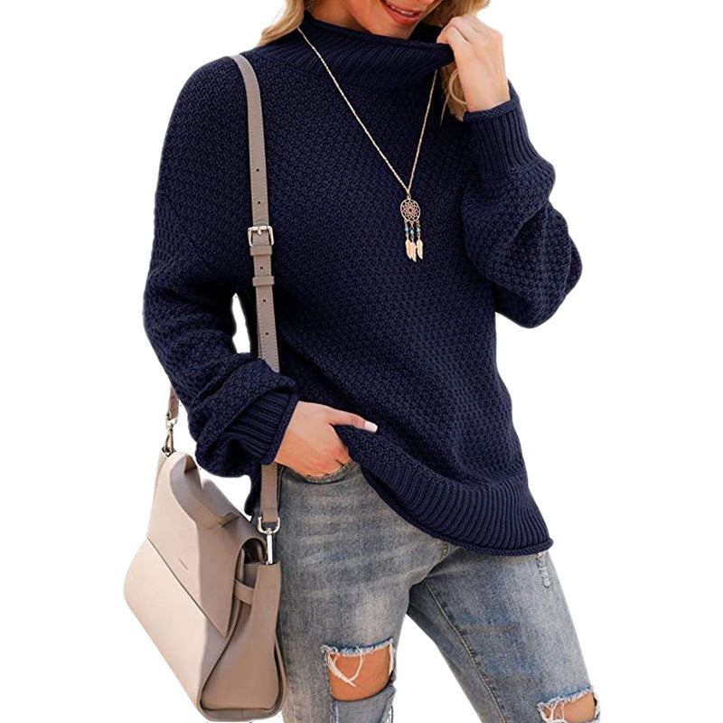 Rosgrove | Women - Comfy Chunky Knit Jumper - High Collar