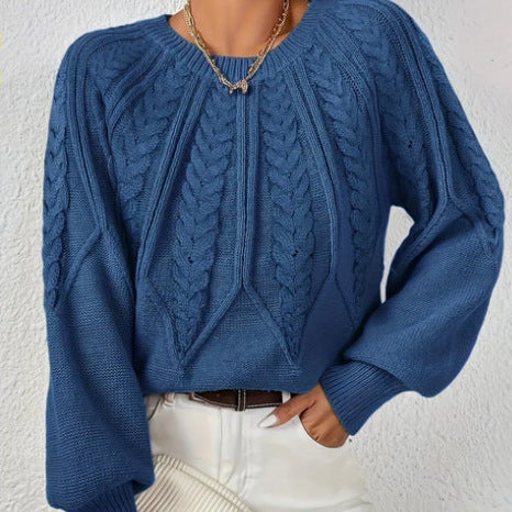 Rosgrove | Women - Cable Pattern Knitted Jumper - Wide Cut