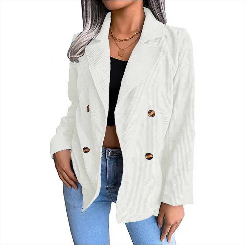 Rosgrove | Women - Corduroy Jacket - Double Button Placket