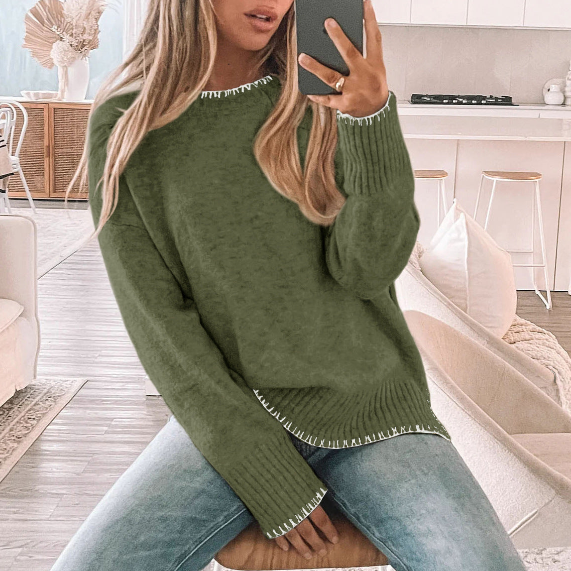 Rosgrove | Women - Oversized Knitted Jumper - Cosy Style