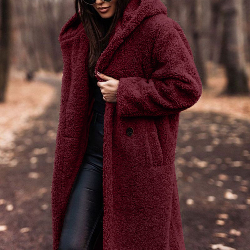 Rosgrove | Women - Stylish Long Hooded Coat - Warm Design