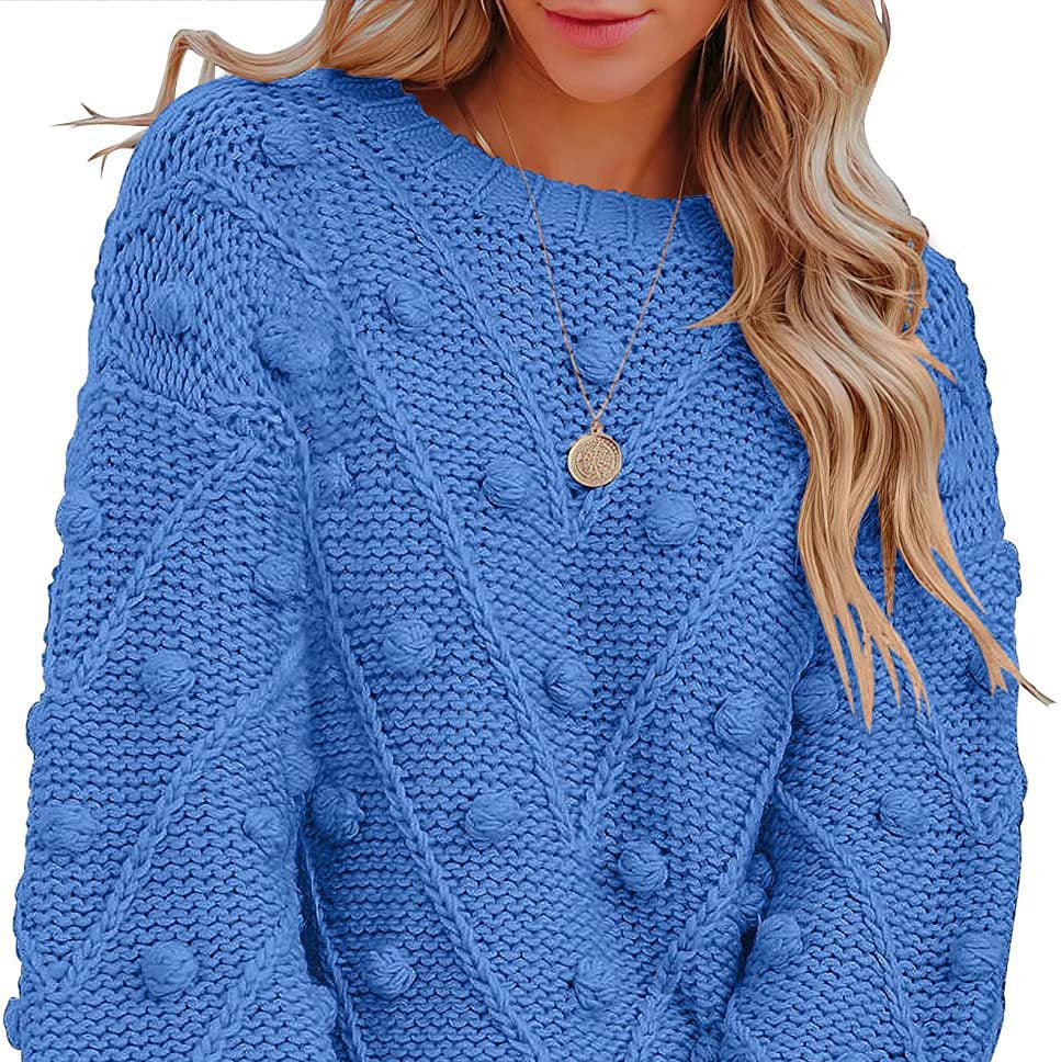 Rosgrove | Women - Knitted Jumper - Stylish 3D Pattern Design