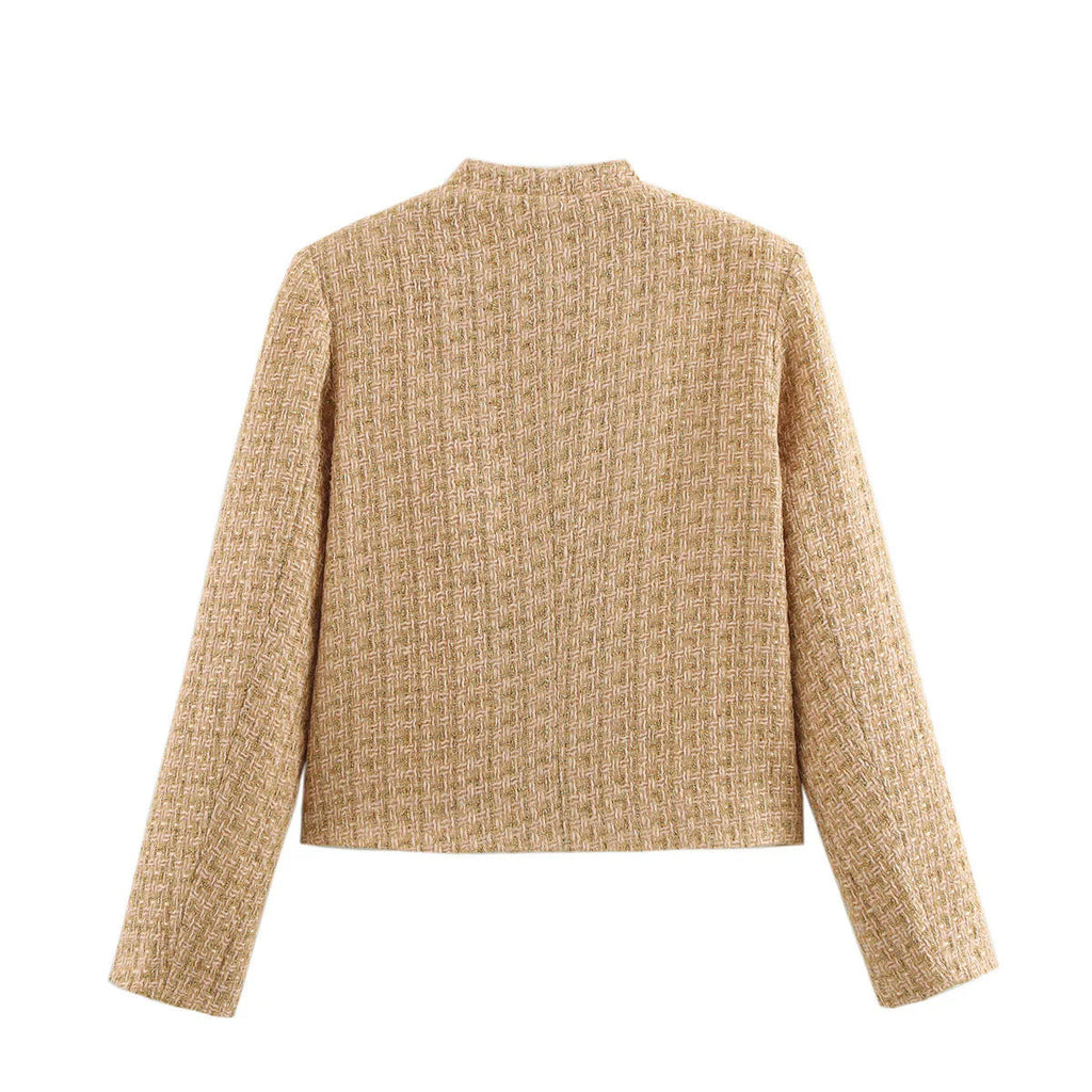 Rosgrove | Women - Tweed Blazer Jacket with Elegant Button Details