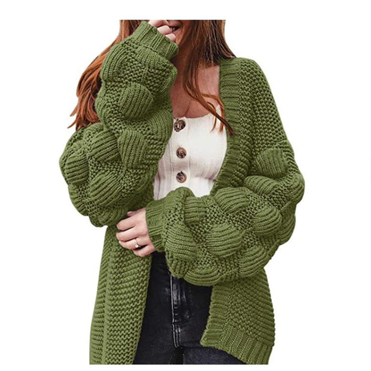 Rosgrove | Women - Stylish Cardigan - Voluminous Sleeves
