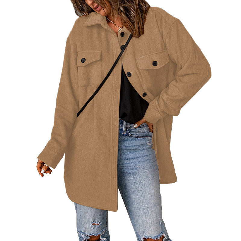 Rosgrove | Women - Chic Overshirt Jacket with Breast Pockets