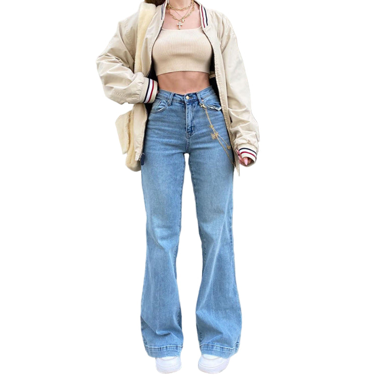 Rosgrove | Women - Flared Denim Jeans - Mid Waist