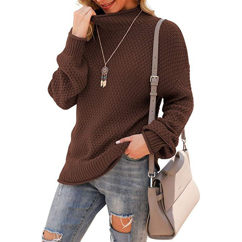 Rosgrove | Women - Comfy Chunky Knit Jumper - High Collar