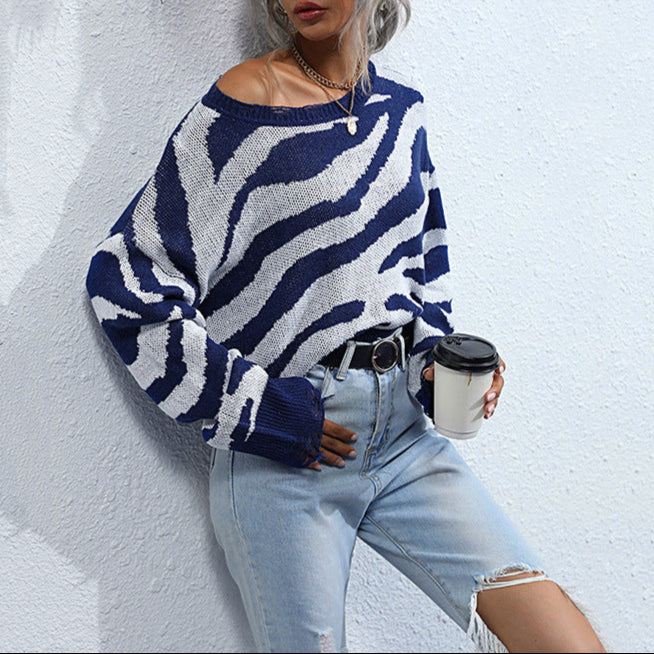Rosgrove | Women - Knit Jumper - Zebra Print
