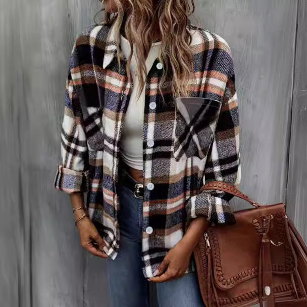 Rosgrove | Women - Checked Shirt Jacket - Casual Style