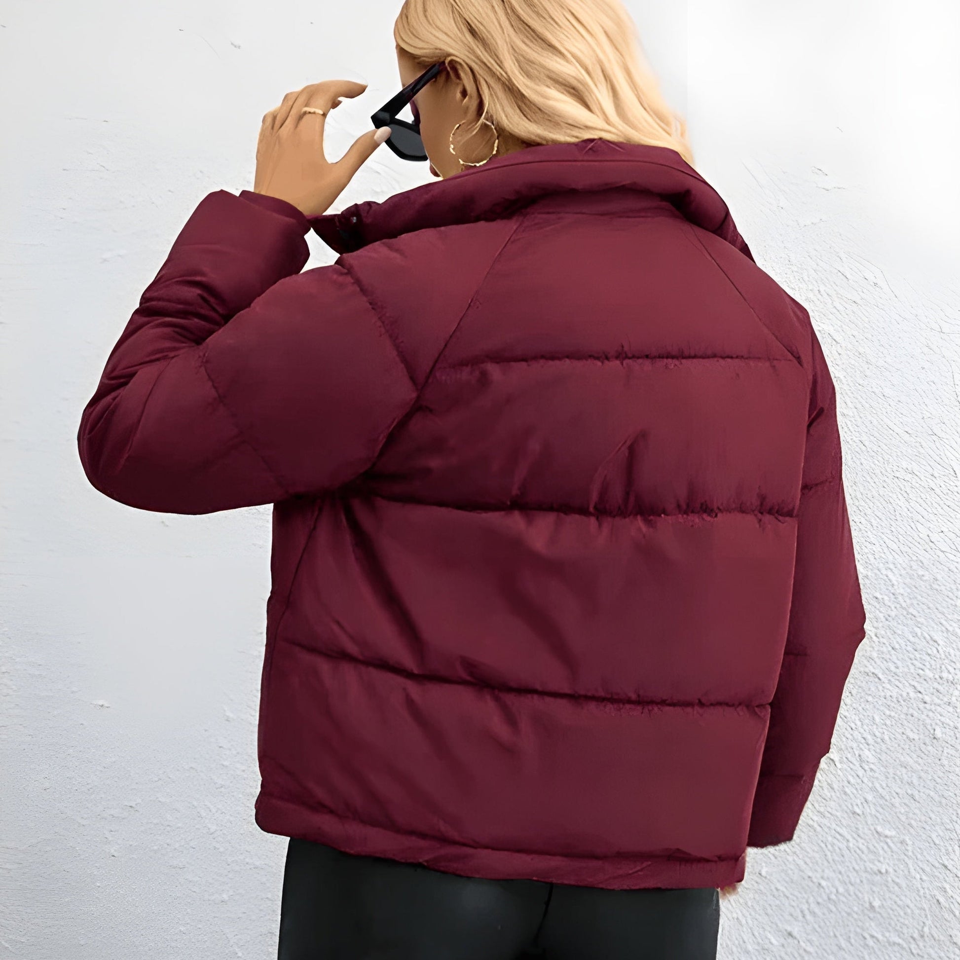 Rosgrove | Women - Puffer Jacket - Warm Zip High Collar